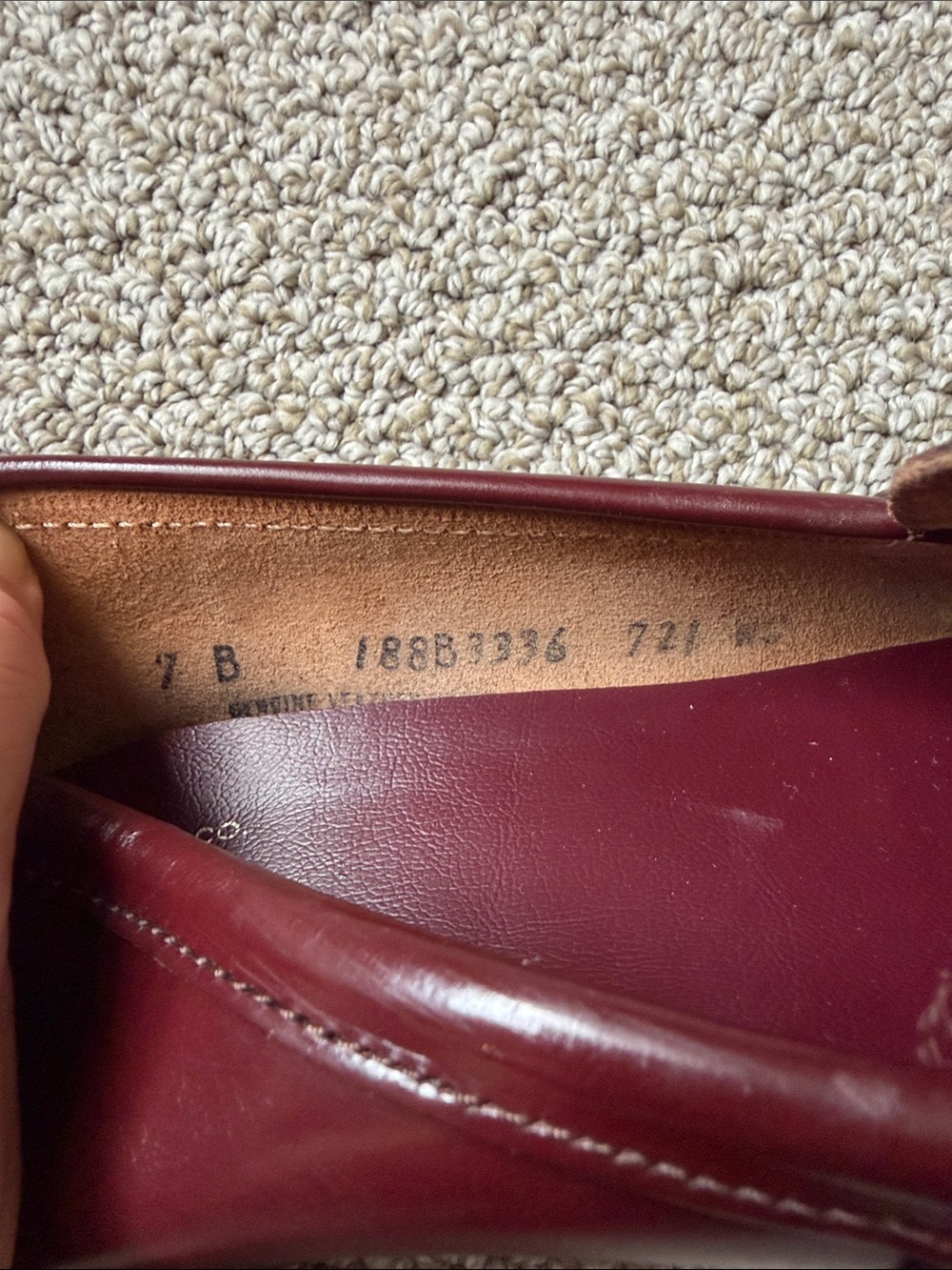 Bass Weejuns Burgundy Leather Penny Loafers – Women’s 7 - Picture 6 of 7